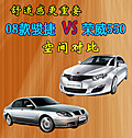 舒適感更重要 08款駿捷/榮威550空間對(duì)比