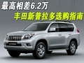 最高相差6.2萬 豐田新普拉多選購指南-表