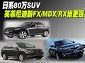 日系80万SUV 英菲尼迪新FX/MDX/RX谁更强