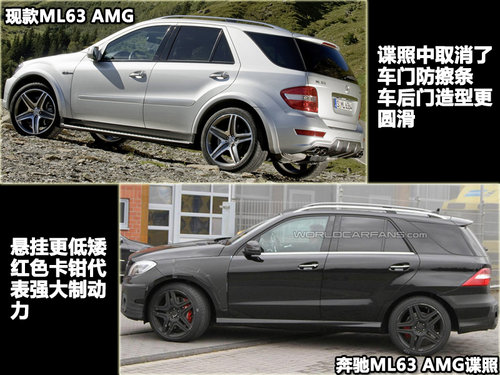 新款奔驰ML63 AMG测试谍照 轻度伪装亮相