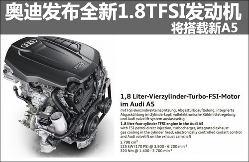 奥迪发布全新1.8TFSI发动机 将搭载新A5