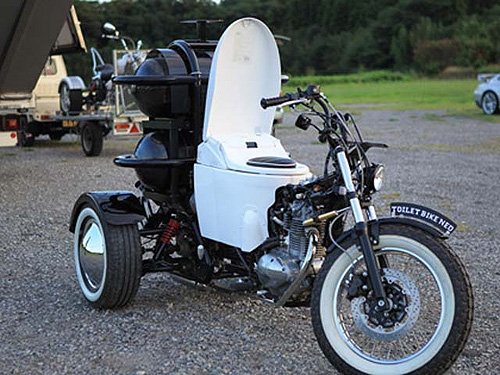 瓦斯引擎/马桶造型 个性环保的电单车亮相