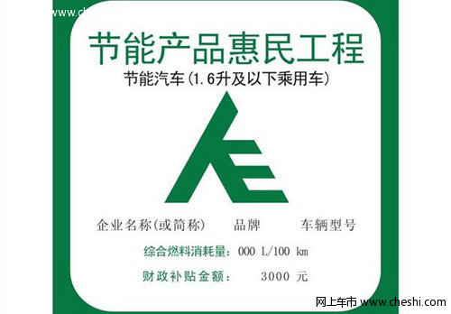 新阳光CVT 独享1.5L级别节能补贴3000元