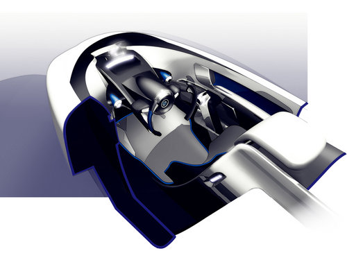 宝马i1电动车效果图 三轮设计/碳纤底盘