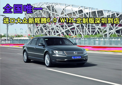 全国唯一 新辉腾6.0W12L定制版深圳到店