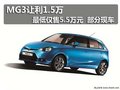 上汽MG3讓利1.5萬僅售5.5萬元 部分現車