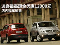 逍客全系最高現(xiàn)金優(yōu)惠12000 店內(nèi)有現(xiàn)車