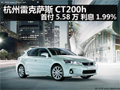 雷克薩斯CT200h 首付5.58萬 利息1.99%