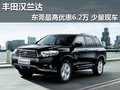 丰田汉兰达东莞最高优惠6.2万 少量现车