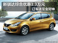 新骐达综合优惠1.3万元 订车送足金财神