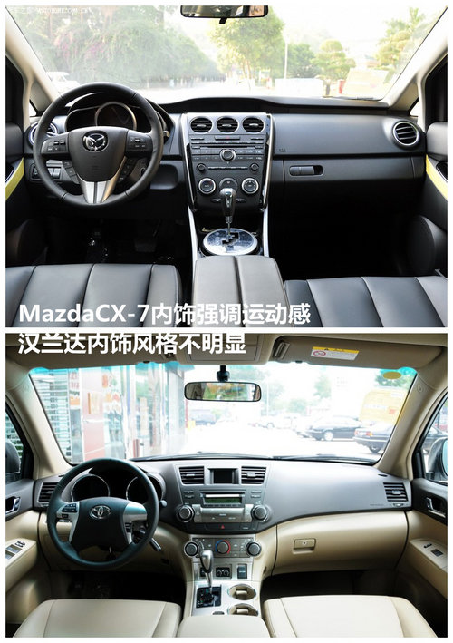 日系SUV的较量Mazda CX-7对比汉兰达