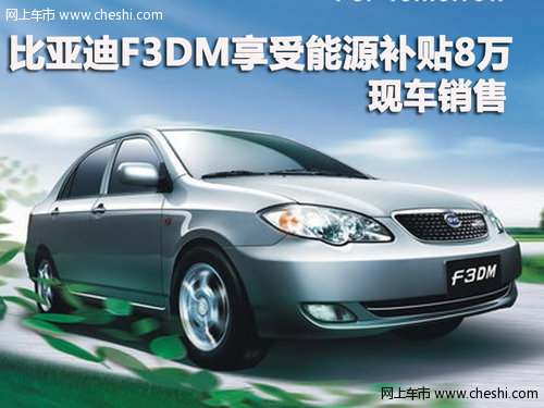 比亚迪F3DM享受能源补贴8万元 现车销售