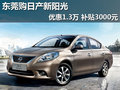 東莞購日產(chǎn)新陽光優(yōu)惠1.3萬 補貼3000元