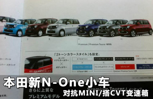 本田新N-One小车 对抗MINI/搭CVT变速箱