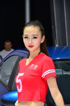 烈焰红唇迷离你的双眼 成都车展车模秀