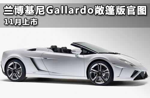 兰博基尼Gallardo敞篷版官图 11月上市