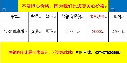 武汉恒信1元抵2万 全新帕萨特钜惠暖冬