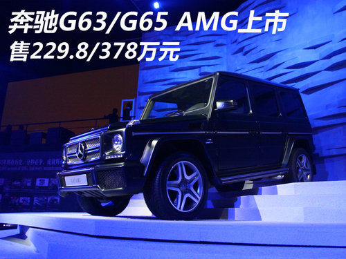 奔驰G63/G65 AMG上市 售229.8/378万元