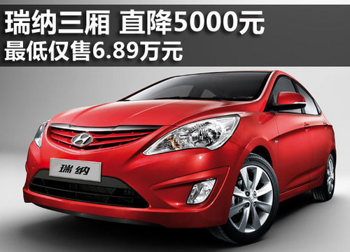 北京現(xiàn)代瑞納現(xiàn)車充足 全系直降5000元