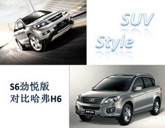性格迥异的SUV  S6劲悦版对比哈弗H6