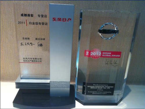贺港宏日产荣获2012 NISSAN全球贡献奖