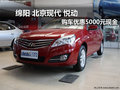 綿陽北京現代悅動購車優惠5000元現金