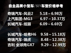合资冲击自主 细数合资品牌低价位车型