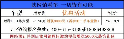 武汉迈腾庆三八综合补贴最高13000元