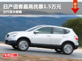 逍客現(xiàn)金最高優(yōu)惠1.5萬  店內(nèi)現(xiàn)車銷售
