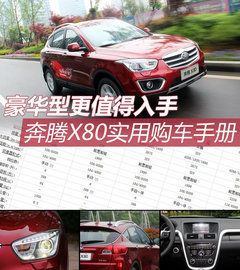 豪华型更值得入手 奔腾X80实用购车手册