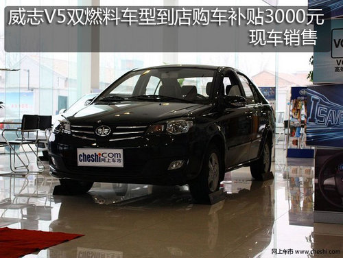沧州天丰威志V5双燃料车型到店购车补贴3000元