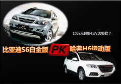 湖州比亚迪S6白金版哈弗H6运动版