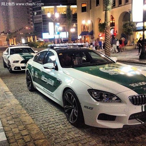迪拜将宝马M6轿跑车与福特野马列为警车