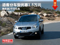 逍客部分車型現(xiàn)金優(yōu)惠1.5萬 現(xiàn)車銷售