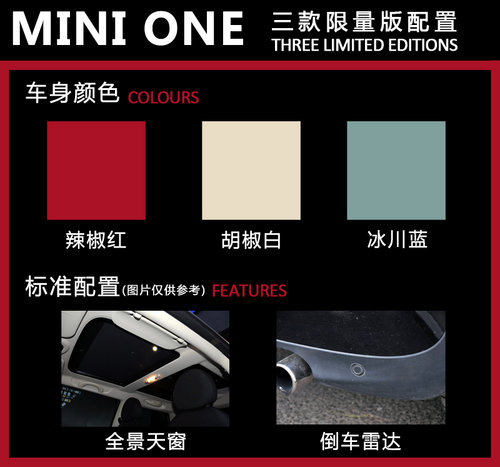 MINI ONE推三款限量版 统一价格23.7万