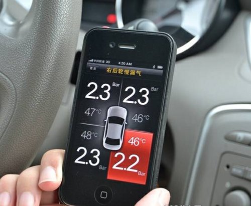 行车安全智能测铁将军iphone胎压监测器