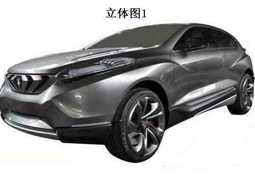 或2014年量产 长安CS95专利申报图曝光