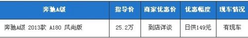 进口奔驰 A180 日供低至149元 轻松拥有