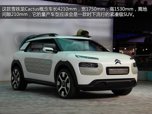 緊湊級混動SUV 車展實拍-雪鐵龍Cactus