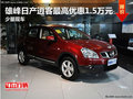 雄峰日產逍客最高優惠1.5萬元 少量現車