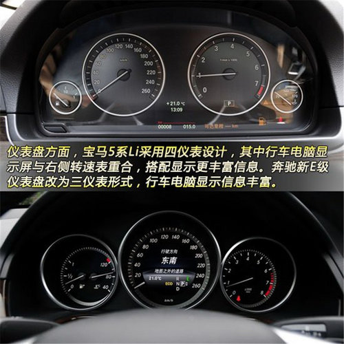 仪表盘方面,宝马5系li在高配车型上使用的是10.