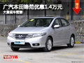 忻州廣汽本田鋒范優惠1.4萬 有現車供應