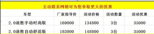 荆门北京现代途胜双十一现金钜惠35000