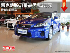 雷克萨斯CT最高优惠2万元 最省油两厢车