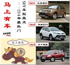 马上有车 2014年新年最热门SUV车型盘点