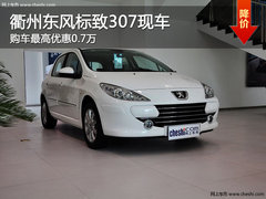 衢州东风标致307最高优惠0.7万 现车供应