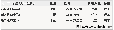 新款宝马X5 颜色齐全价格超优惠