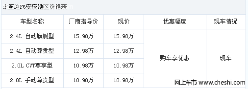 比亚迪F6现车销售中 购车可享现金优惠