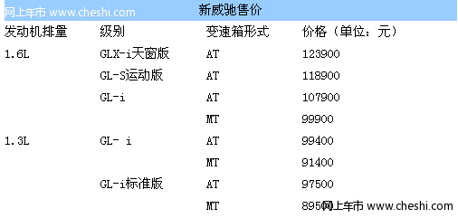 一汽丰田新VIOS威驰上市 售8.95-12.39万