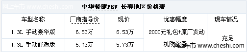 骏捷FRV现车供应 送2000元礼包 防盗器